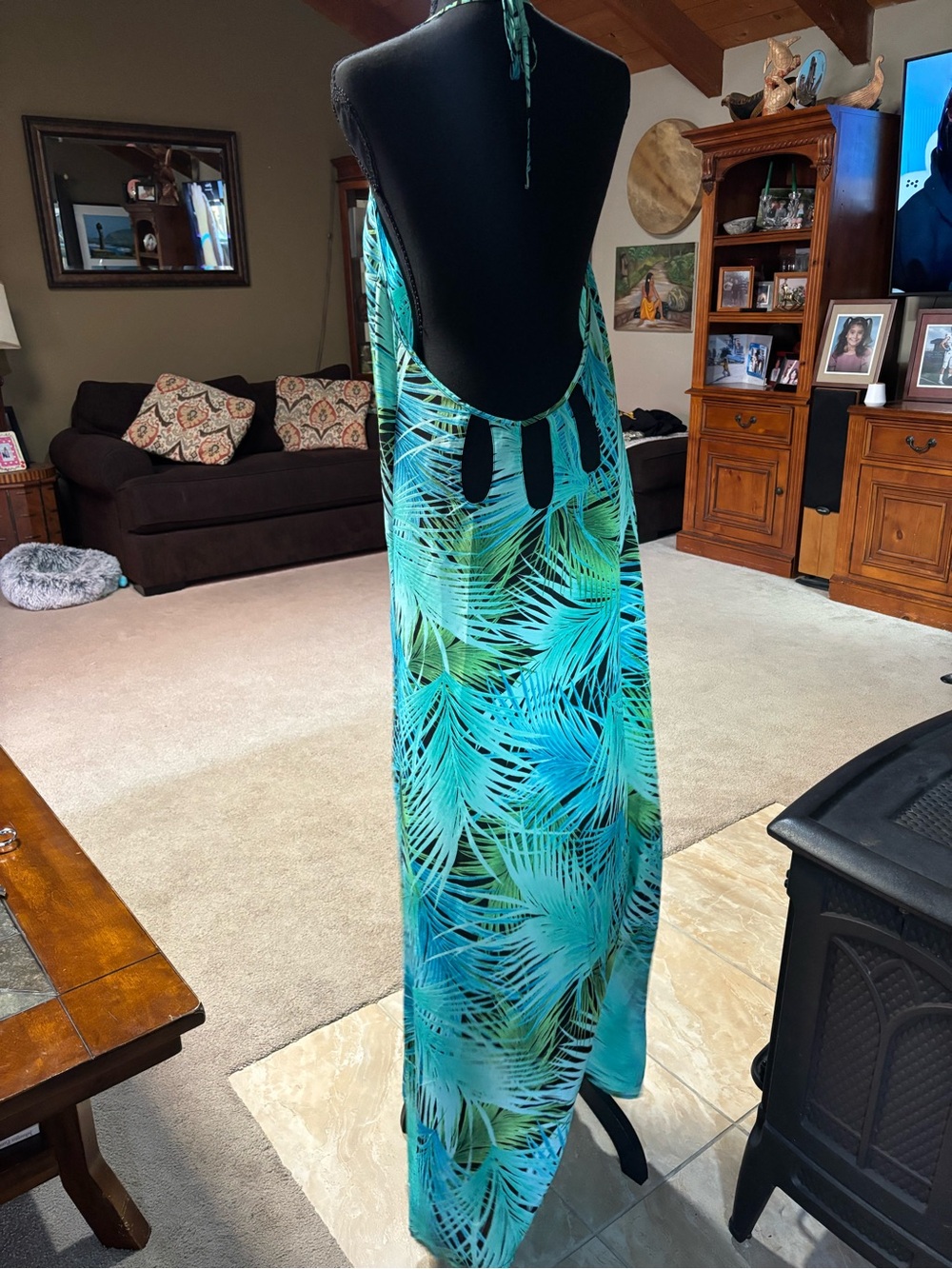 Victoria’s Secret Tropical Palm Swim Cover up Dress - Picture 3 of 6